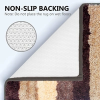 Luxe Home International Bathmat Jaricho Microfiber 2500 GSM Anti-Skid ( 40Cm x 60Cm , Amber , Pack of 1 ) - 40x60 cm, Amber