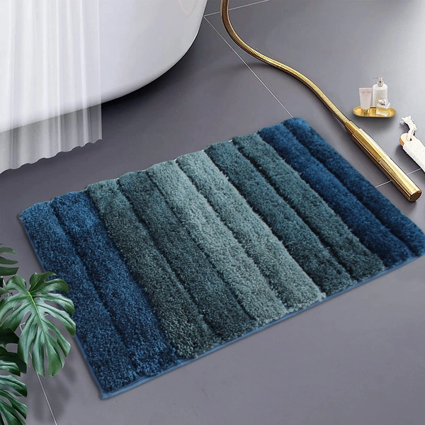 Luxe Home International Bathmat Luxury Microfiber 2500 GSM Anti-Skid ( Hunter Green , 40 Cm x 60 Cm , Pack of 1 ) - 40x60 cm, Hunter Green