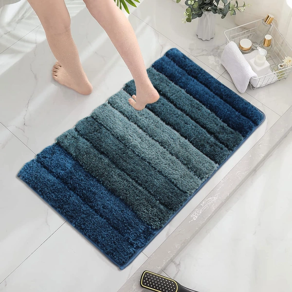 Luxe Home International Bathmat Luxury Microfiber 2500 GSM Anti-Skid ( Hunter Green , 40 Cm x 60 Cm , Pack of 1 ) - 40x60 cm, Hunter Green