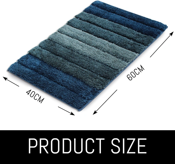 Luxe Home International Bathmat Luxury Microfiber 2500 GSM Anti-Skid ( Hunter Green , 40 Cm x 60 Cm , Pack of 1 ) - 40x60 cm, Hunter Green