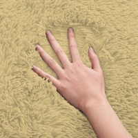 Luxe Home International Bathmat Marino Fur 2000 GSM Super Soft ( Gold , 45x75 Cm , Pack of 1 ) - 45x75 cm, Gold