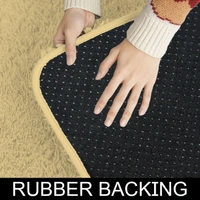 Luxe Home International Bathmat Marino Fur 2000 GSM Super Soft ( Gold , 45x75 Cm , Pack of 1 ) - 45x75 cm, Gold