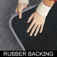 Luxe Home International Bathmat Marino Fur 2000 GSM Super Soft ( Grey , 60x90 Cm , Pack of 1 ) - 60x90 cm, Grey