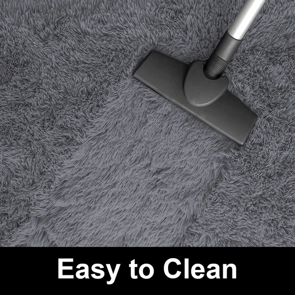 Luxe Home International Bathmat Marino Fur 2000 GSM Super Soft ( Grey , 60x90 Cm , Pack of 1 ) - 60x90 cm, Grey