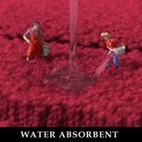 Luxe Home International Bathmat Mexico Microfiber 2500 GSM Anti-Skid ( Maroon , 38 Cm x 58 Cm , Pack of 1 ) - Maroon