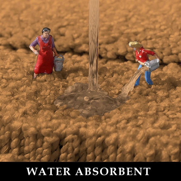 Luxe Home International Bathmat Mexico Microfiber 2500 GSM Anti-Skid ( Beige , 38 Cm x 58 Cm , Pack of 1 ) - Beige