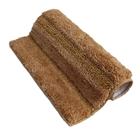 Luxe Home International Bathmat Mexico Microfiber 2500 GSM Anti-Skid ( Beige , 38 Cm x 58 Cm , Pack of 1 ) - Beige