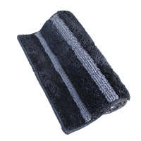 Luxe Home International Bathmat Mexico Microfiber 2500 GSM Anti-Skid ( Anthra , 38 Cm x 58 Cm , Pack of 1 ) - Anthra