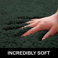 Luxe Home International Bathmat Newman Microfiber 2500 GSM Anti Slip ( Hunter Green, 40x60 cm, Pack of 1 ) - 40x60 cm, Hunter Green