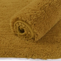 Luxe Home International Bathmat Newman Microfiber 2500 GSM Anti Slip ( Gold, 60x90 cm, Pack of 1 ) - 60x90 cm, Gold