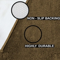 Luxe Home International Bathmat Newman Microfiber 2500 GSM Anti Slip ( Coffee, 45x75 cm, Pack of 1 ) - 45x75 cm, Coffee