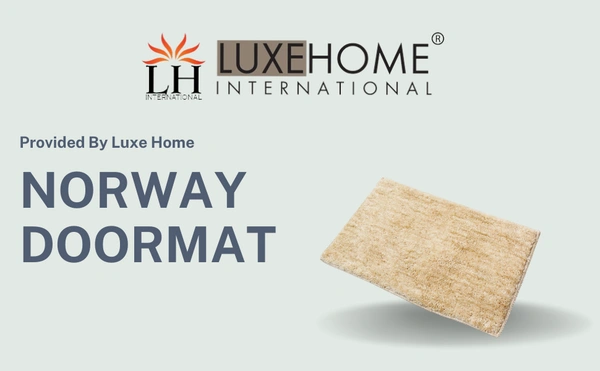 Luxe Home International Bathmat Norway Microfiber 1600 GSM Anti-Skid ( Coffee , 38 Cm x 58 Cm , Pack of 1 ) - Coffee