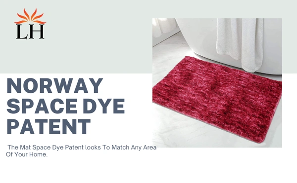 Luxe Home International Bathmat Norway Microfiber 1600 GSM Anti-Skid ( Coffee , 38 Cm x 58 Cm , Pack of 1 ) - Coffee