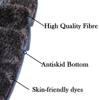 Luxe Home International Bathmat Oyster Microfiber 1600 GSM Anti-Skid ( Burnt Green , 38 Cm x 58 Cm , Pack of 1 ) - 38x58 cm, Burnt Green