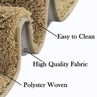 Luxe Home International Bathmat Sensuous Microfiber 2500 GSM Anti-Skid ( Antigold , 40 Cm x 60 Cm , Pack of 1 ) - 40x60 cm, Anti Gold