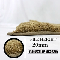 Luxe Home International Bathmat Sensuous Microfiber 2500 GSM Anti-Skid ( Antigold , 40 Cm x 60 Cm , Pack of 1 ) - 40x60 cm, Anti Gold