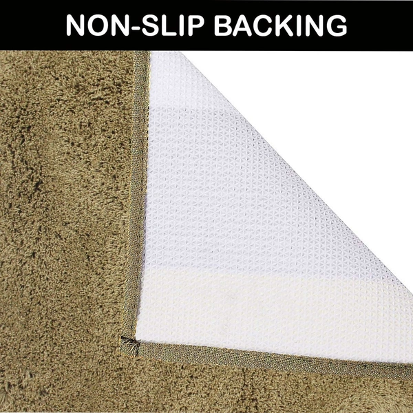 Luxe Home International Bathmat Sensuous Microfiber 2500 GSM Anti-Skid ( Antigold , 40 Cm x 60 Cm , Pack of 1 ) - 40x60 cm, Anti Gold