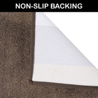 Luxe Home International Bathmat Sensuous Microfiber 2500 GSM Anti-Skid ( Coffee , 60 Cm x 90 Cm , Pack of 1 ) - 60x90 cm, Coffee