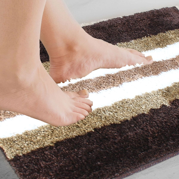 Luxe Home International Runner Turkey Microfiber 1600 GSM Anti-Skid ( Chocolate , 58 Cm x 140 Cm , Pack of 1 ) - Chocolate