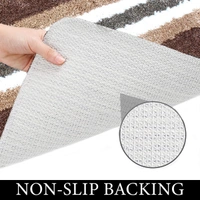 Luxe Home International Bathmat Turkey Microfiber 1600 GSM Anti-Skid ( Coffee , 38 Cm x 58 Cm , Pack of 1 ) - Coffee