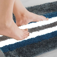 Luxe Home International Runner Turkey Microfiber 1600 GSM Anti-Skid ( Teal , 58 Cm x 140 Cm , Pack of 1 ) - Teal