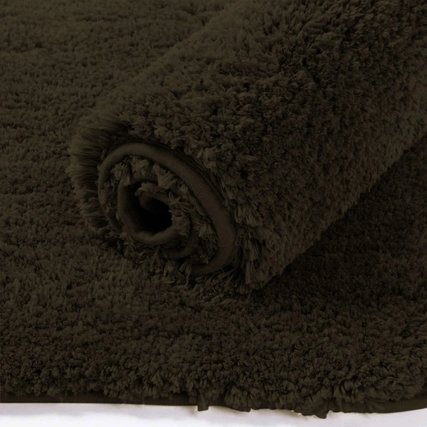 Luxe Home International Bathmat Newman Microfiber 2500 GSM Anti Slip ( Arabic Coffee, 60x90 cm, Pack of 1 ) - 60x90 cm, Arabic Coffee