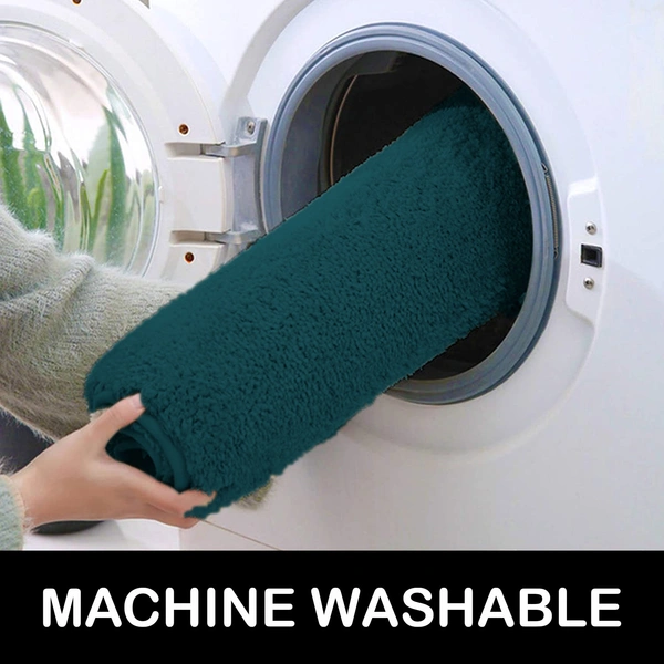 Luxe Home International Bathmat Newman Microfiber 2500 GSM Anti Slip ( Teal, 60x90 cm, Pack of 1 ) - 60x90 cm, Teal