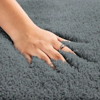 Luxe Home International Carpet Super Soft Anti Slip Vegas Rectangular Rugs For Bedroom,Livingroom(Grey,3X5 Feet) - 3x5 Ft, Grey