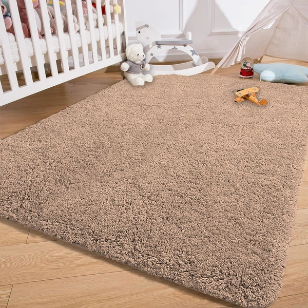 Luxe Home International Carpet Super Soft Anti Slip Vegas Rectangular Rugs For Bedroom,Livingroom(Rust,3X5 Feet) - 3x5 Ft, Rust
