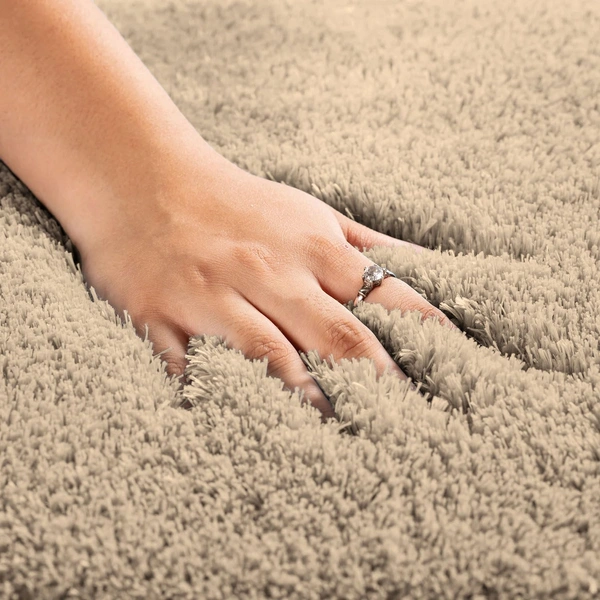 Luxe Home International Carpet Super Soft Anti Slip Vegas Rectangular Rugs For Bedroom,Livingroom(Beige,3X5 Feet) - 3x5 Ft, Beige