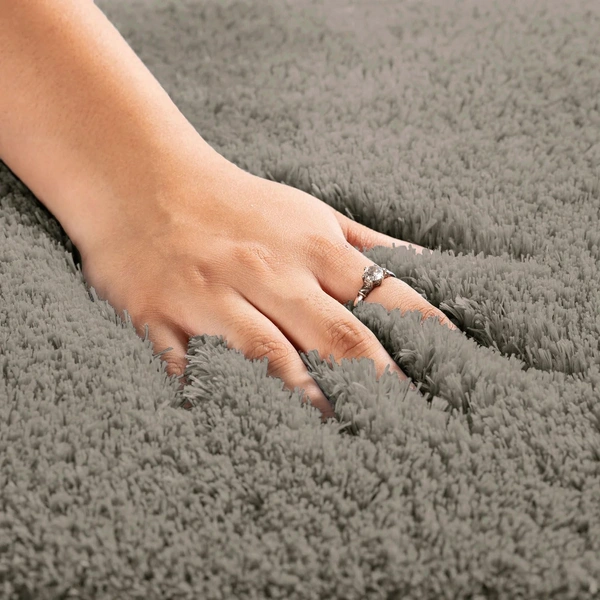 Luxe Home International Carpet Super Soft Anti Slip Vegas Rectangular Rugs For Bedroom,Livingroom(Taupe,3X5 Feet) - 3x5 Ft, Taupe