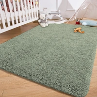 Luxe Home International Carpet Super Soft Anti Slip Vegas Rectangular Rugs For Bedroom,Livingroom(Pastel Green,3X5 Feet) - 3x5 Ft, Pastel Green