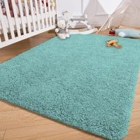 Luxe Home International Carpet Super Soft Anti Slip Vegas Rectangular Rugs For Bedroom,Livingroom(Aqua,3X5 Feet) - 3x5 Ft, Aqua