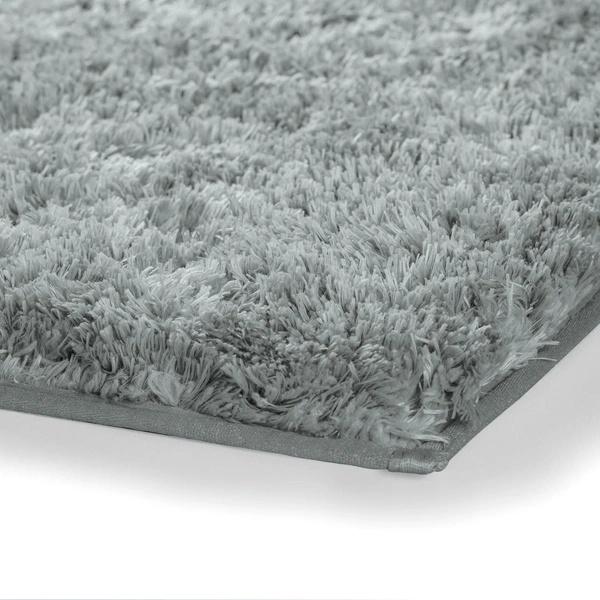 Luxe Home International Carpet Super Soft Anti Slip Vegas Rectangular Rugs For Bedroom,Livingroom(Silver,3X5 Feet) - 3x5 Ft, Silver