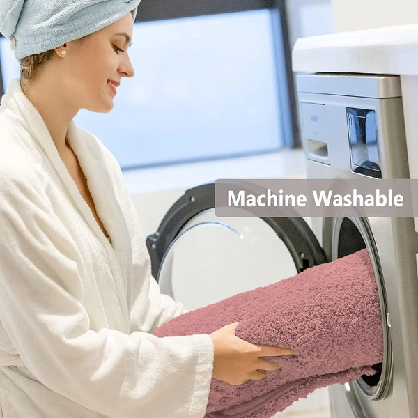 Luxe Home International Carpet Super Soft Anti Slip Vegas Rectangular Rugs For Bedroom,Livingroom(Fuscia,4X6 Feet),Pink - 4x6 Ft, Fuscia