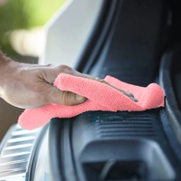 Luxe Home International Cleaning Cloths, All-Purpose Softer Highly Absorbent, Lint Free - Streak Free Washable Cloth for House, Kitchen, Car, Window, Gifts (12in x 12in , Pink , Pack of 10 ) - Pink