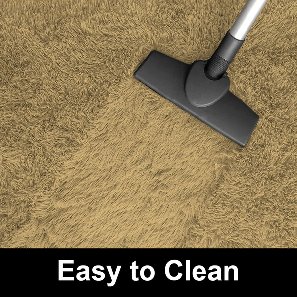 Luxe Home International Floor Runner Marino Fur 2000 GSM Super Soft ( A.Gold , 2x5 Ft , Pack of 1 ) - 2x5 Ft, Anti Gold