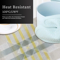 Luxe Home International Rectangular Table Placemat Pack of 2(White, PVC) - 30x46 cm, White