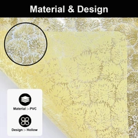 Luxe Home International Rectangular Table Placemat Pack of 4 (Gold, PVC) - 30x46 cm, Gold