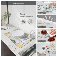 Luxe Home International Rectangular Table Placemat Pack of 6 (Yellow, Rubber) - 30x40 cm, Yellow