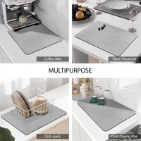 Luxe Home International Rectangular Table Placemat Pack of 6 (Grey, Rubber) - 30x40 cm, Grey