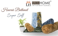 Luxe Home International Bathmat Hawaii Microfiber 2500 GSM Anti-Skid ( Gold , 40 Cm x 60 Cm , Pack of 1 ) - 40x60 cm, Gold