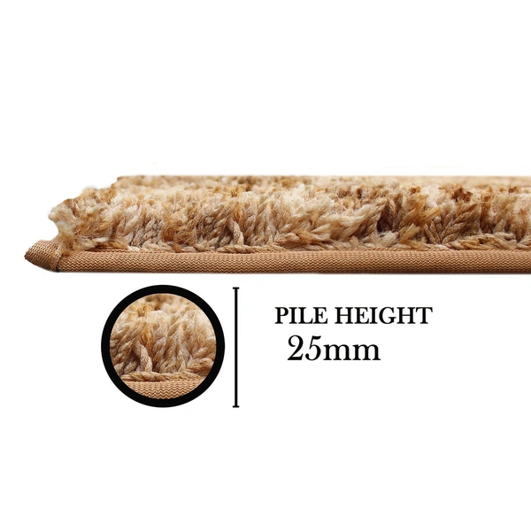 Luxe Home International Bathmat Hawaii Microfiber 2500 GSM Anti-Skid ( Antic , 40 Cm x 60 Cm , Pack of 1 ) - 40x60 cm, Antic