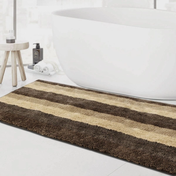 Luxe Home International Runner Jaricho Microfiber 2500 GSM Anti-Skid ( 2Ft x 5Ft , Amber , Pack of 1 ) - 2x5 Ft, Amber