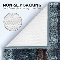 Luxe Home International Bathmat Jaricho Microfiber 2500 GSM Anti-Skid ( 60Cm x 90Cm , B.Green , Pack of 1 ) - 60x90 cm, B.Green