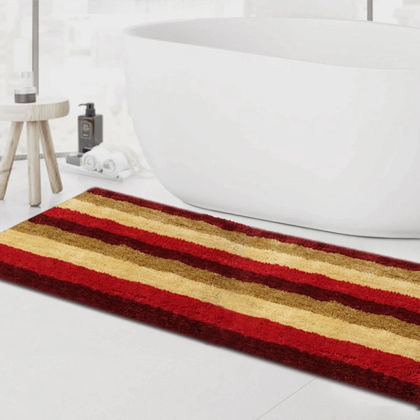 Luxe Home International Runner Jaricho Microfiber 2500 GSM Anti-Skid ( 2Ft x 5Ft , Cherry , Pack of 1 ) - 2x5 Ft, Cherry