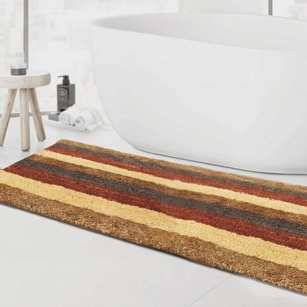 Luxe Home International Runner Jaricho Microfiber 2500 GSM Anti-Skid ( 2Ft x 5Ft , Chinnamon , Pack of 1 ) - 2x5 Ft, Chinnamon