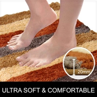 Luxe Home International Runner Jaricho Microfiber 2500 GSM Anti-Skid ( 2Ft x 5Ft , Chinnamon , Pack of 1 ) - 2x5 Ft, Chinnamon