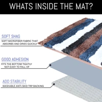 Luxe Home International Bathmat Jaricho Microfiber 2500 GSM Anti-Skid ( 60Cm x 90Cm , R.Brown , Pack of 1 ) - 60x90 cm, R.Brown