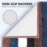 Luxe Home International Bathmat Jaricho Microfiber 2500 GSM Anti-Skid ( 60Cm x 90Cm , R.Brown , Pack of 1 ) - 60x90 cm, R.Brown